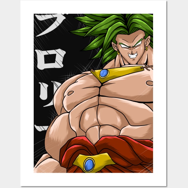 broly legendary super saiyan Wall Art by Amartwork